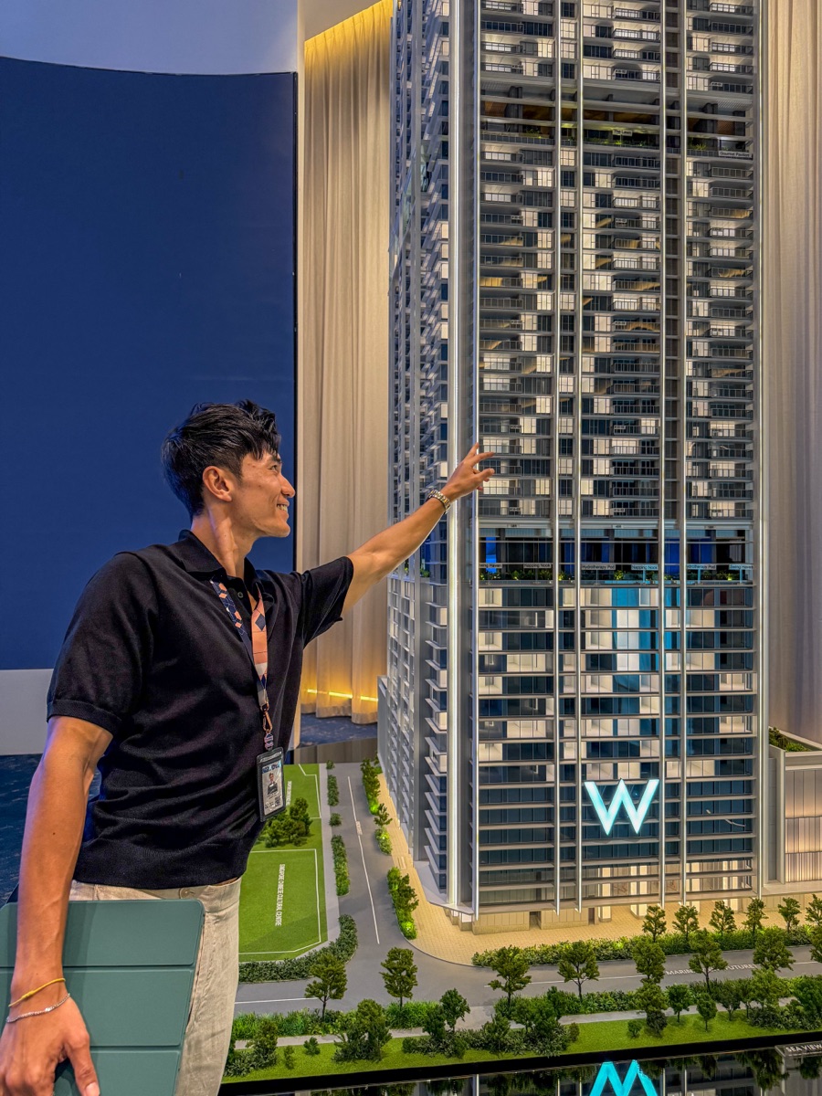 Reviewing a waterfront W Residences tower model